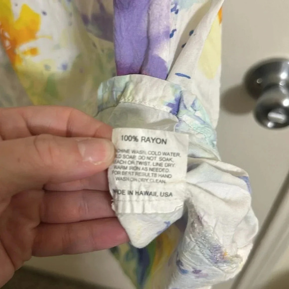 EUC Jams World Hely Heavenly Watercolor Splatter Floral Painted Dress Small - Picture 7 of 7